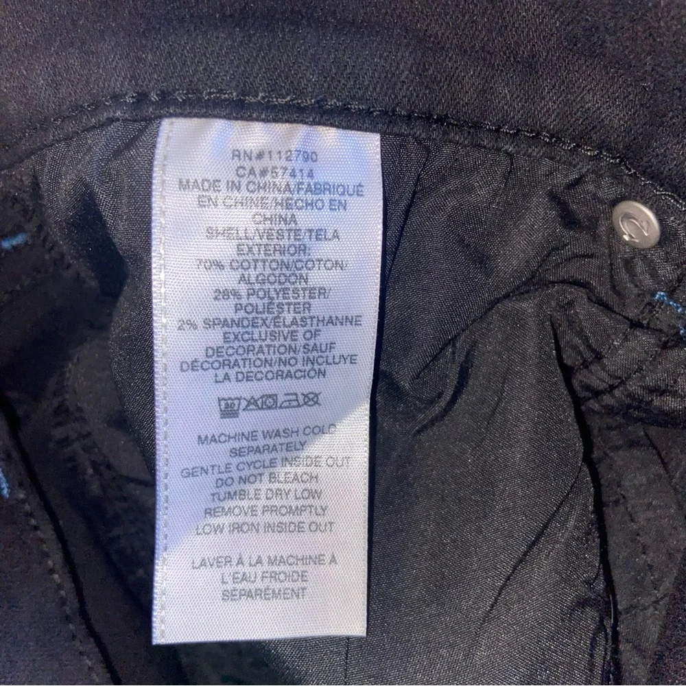 True Religion Jeans Mens 36X34 Ricky Relaxed Straight Denim Black Blue Stitching